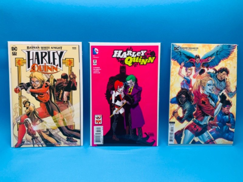 Photo 1 of 893024… Harley Quinn and suicide squad comics in plastic sleeves
