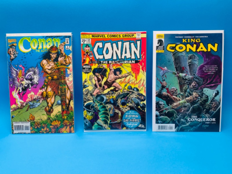 Photo 1 of 893025…3 Conan comics in plastic sleeves