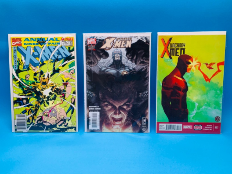 Photo 1 of 893045…3 X-men comics in plastic sleeves