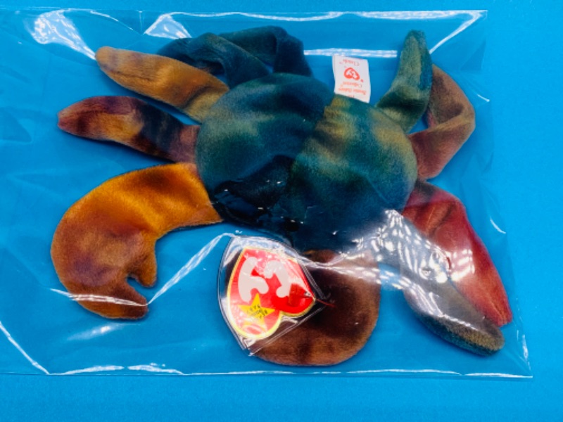 Photo 1 of 893062… Claude TY beanie baby in plastic bag