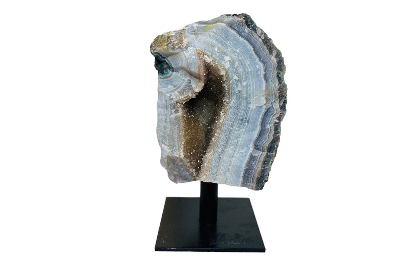 Photo 1 of 893073…4” geode crystal rock on stand - height includes stand 