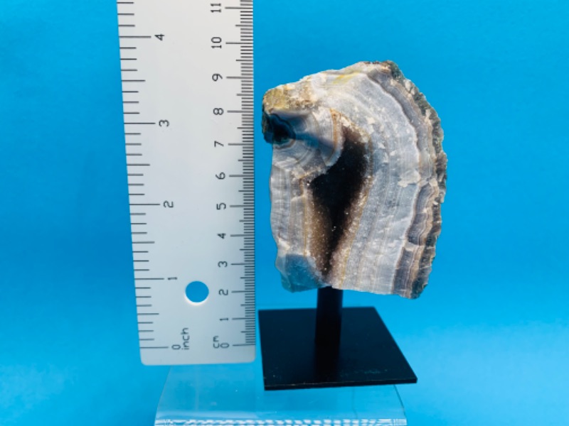 Photo 3 of 893073…4” geode crystal rock on stand - height includes stand 