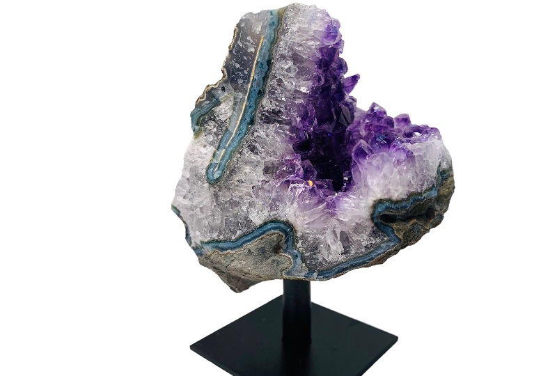 Photo 2 of 893074…4” amethyst rock on stand - height includes stand