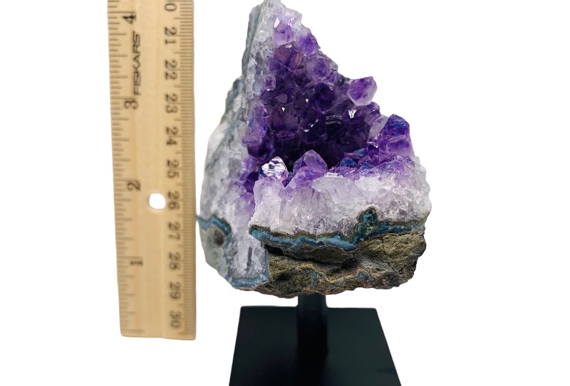 Photo 3 of 893074…4” amethyst rock on stand - height includes stand