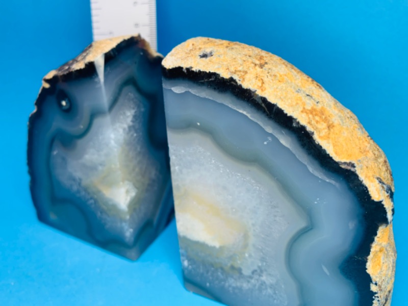 Photo 5 of 893079…2 agate base 3 x 3” each bookend rocks