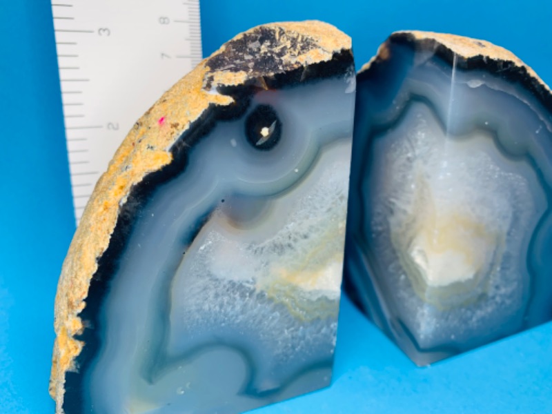 Photo 4 of 893079…2 agate base 3 x 3” each bookend rocks