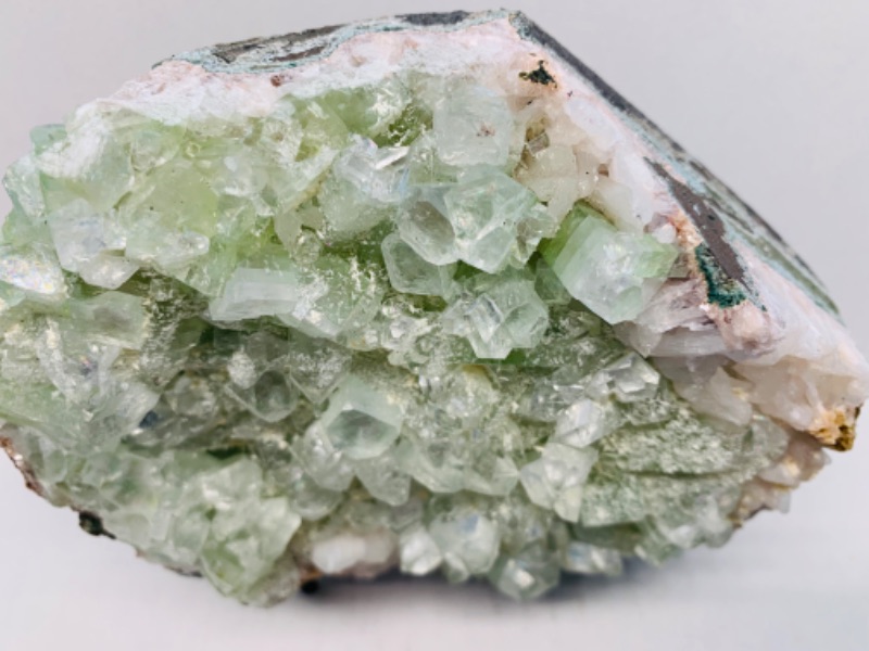 Photo 3 of 893082…large 6 x 4”  green apophyllite rock on stand