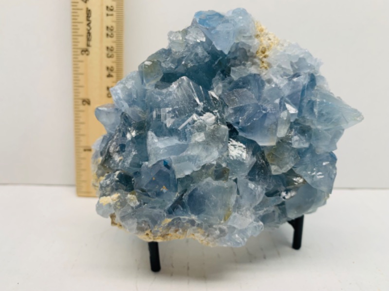 Photo 4 of 893083…4 x 4” celestite flats rock on stand