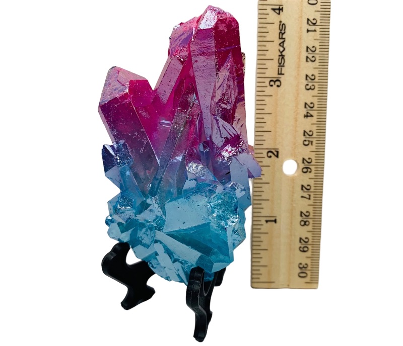 Photo 1 of 893085…4” cotton candy crystal rock on stand - height includes stand 