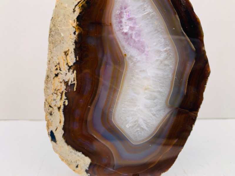 Photo 2 of 893091…6” agate base slice on stand