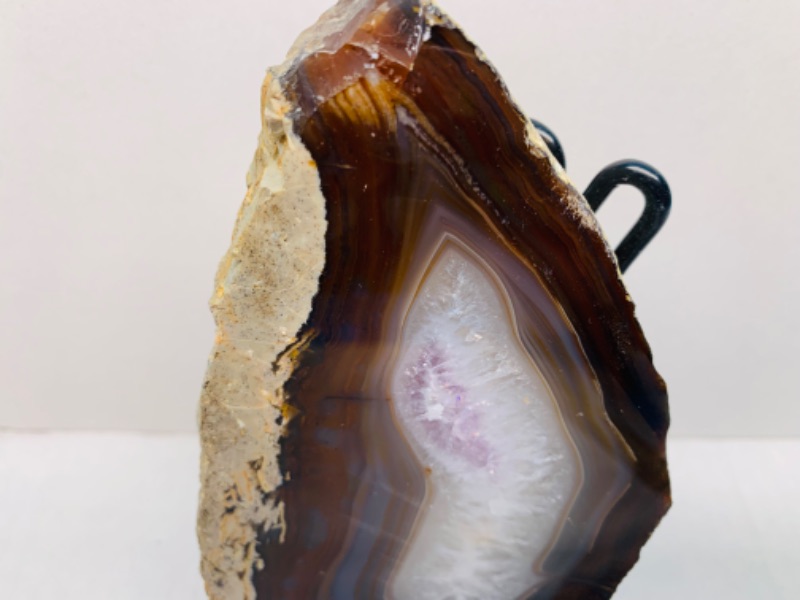 Photo 3 of 893091…6” agate base slice on stand