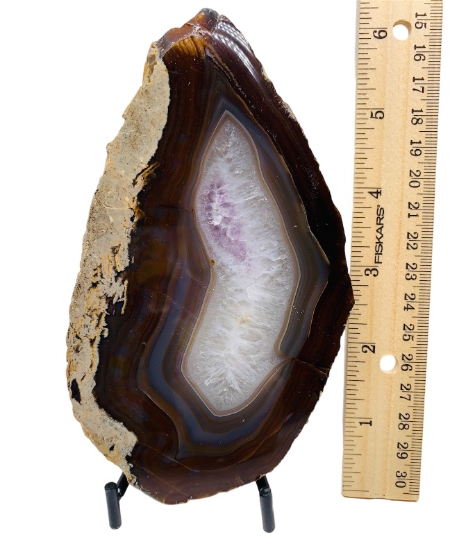 Photo 1 of 893091…6” agate base slice on stand