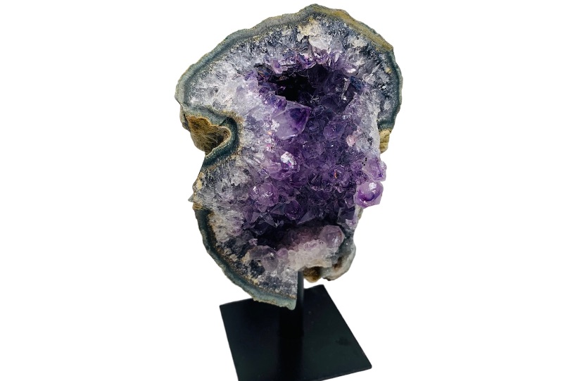 Photo 2 of 893113…5” amethyst rock on stand - height includes stand 