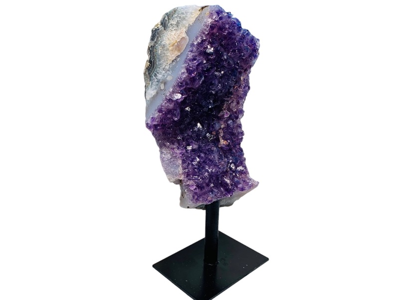 Photo 2 of 893116…7” amethyst rock on stand -height includes stand 