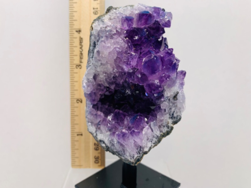 Photo 3 of 893118…5” amethyst rock on stand - height includes stand 