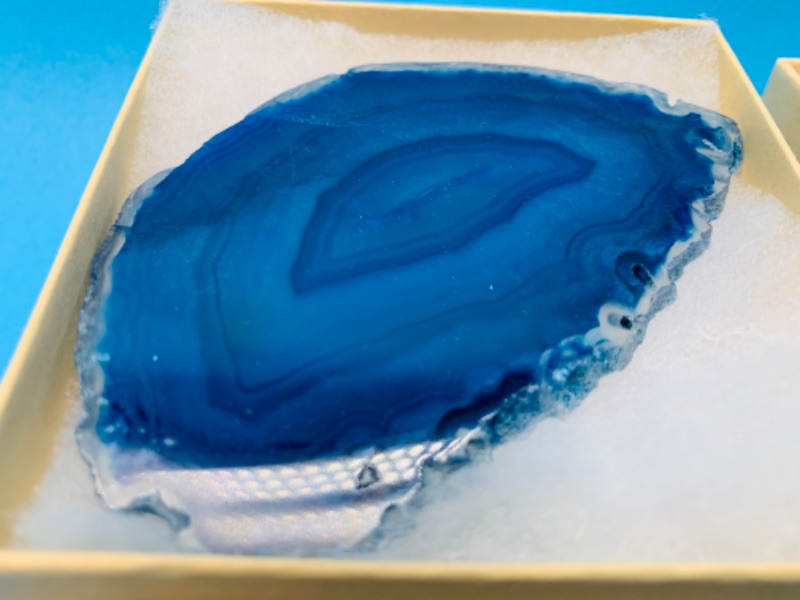 Photo 3 of 893121…2 agate slices in gift boxes