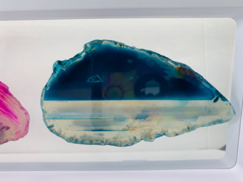 Photo 3 of 893181…2 agate slices in 9 x 4” display 