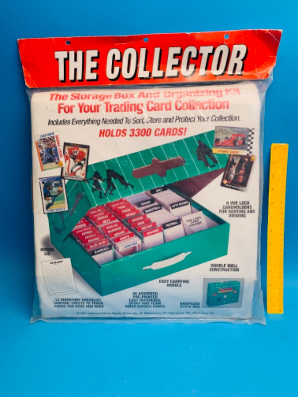 Photo 1 of 893305…vintage sealed trading card organizing kit and storage box- holds 3300 cards