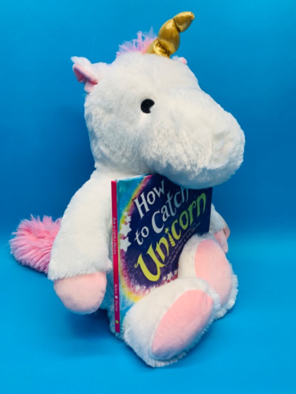 Photo 1 of 893361…How to catch a unicorn plush and book