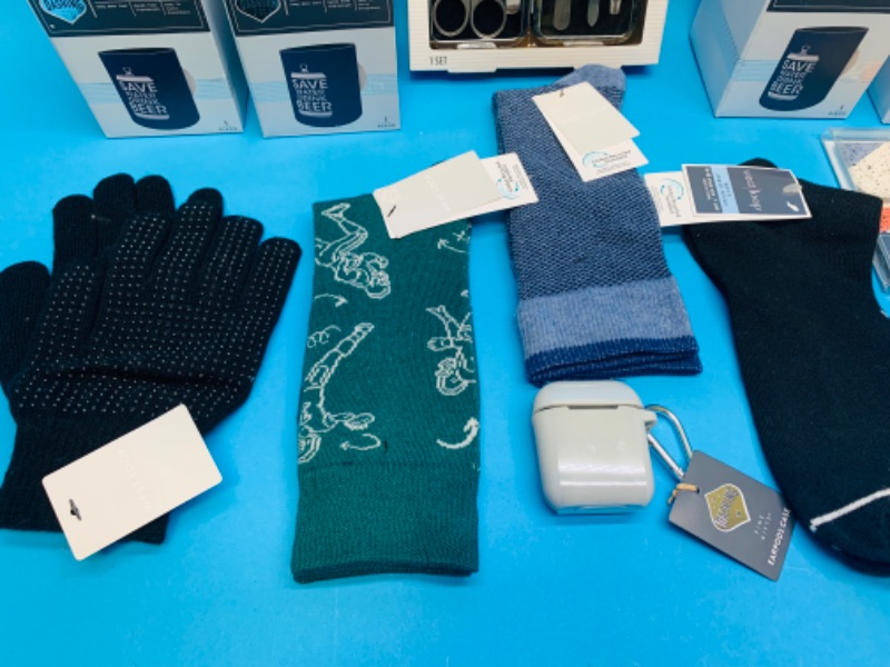 Photo 2 of 893387…men’s socks, koozies, EarPod cases, manicure set, and more