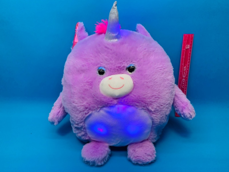 Photo 3 of 893401…large light up hug me unicorn plushie 