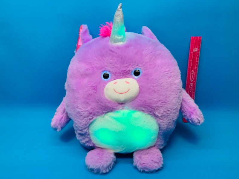 Photo 2 of 893402… large light up hug me unicorn plushie 