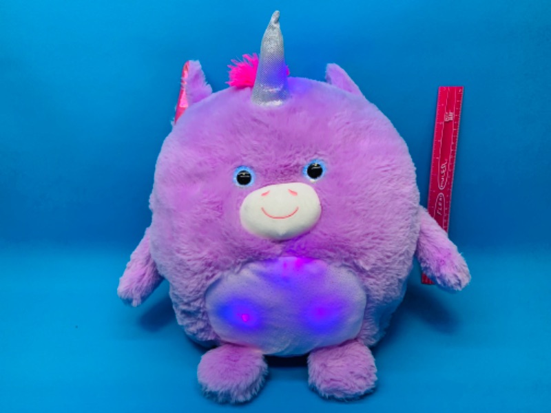 Photo 3 of 893403… large light up hug me unicorn plushie 