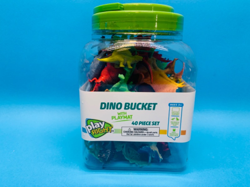 Photo 2 of 893414…40 piece Dino bucket dinosaur toys