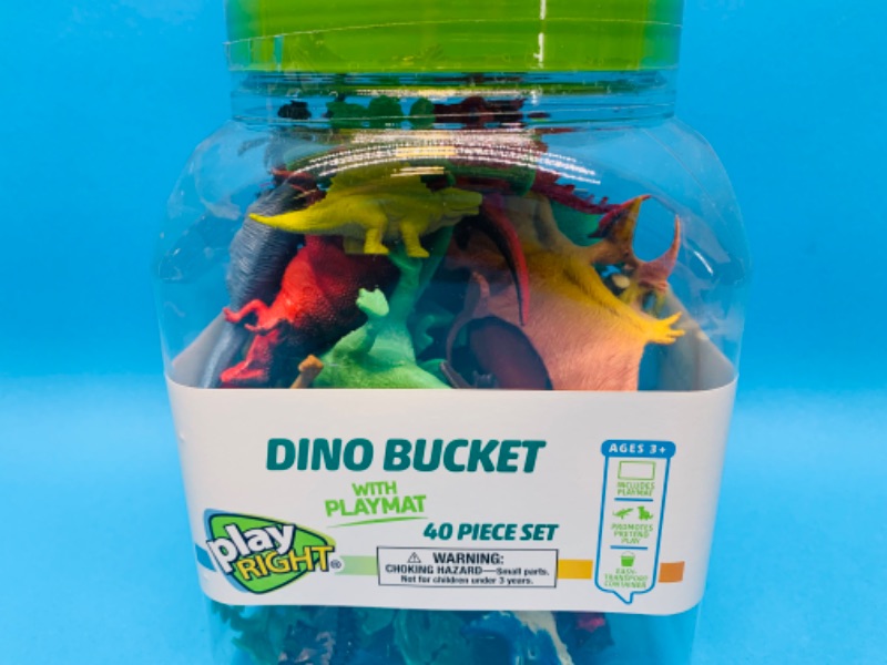 Photo 1 of 893414…40 piece Dino bucket dinosaur toys