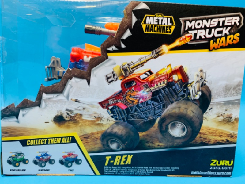 Photo 2 of 893434…Large Metal Machines T-Rex monster truck wars