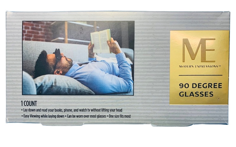 Photo 1 of 893884…90 degree glasses- read while lying down 