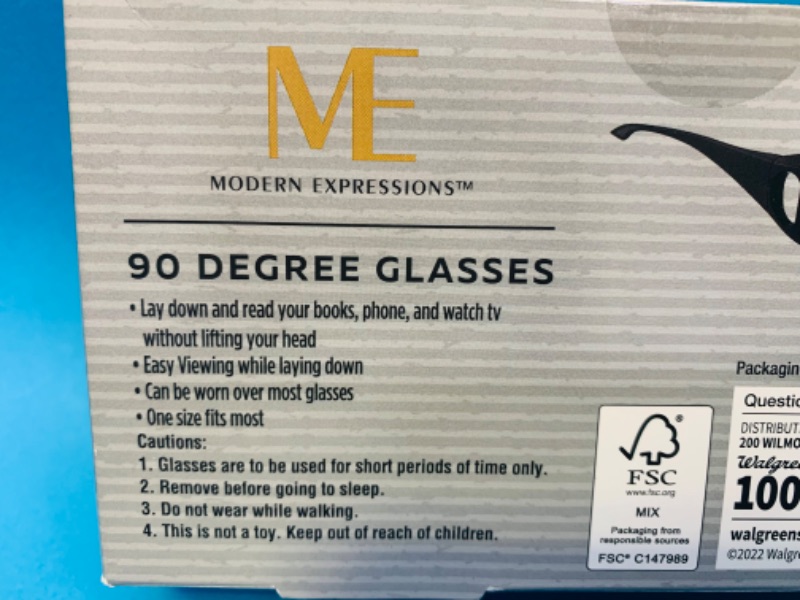 Photo 2 of 893884…90 degree glasses- read while lying down 