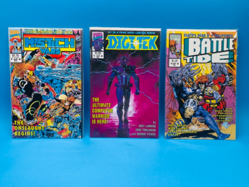 Photo 1 of 893899… 3 comics all #1’s in plastic sleeves 