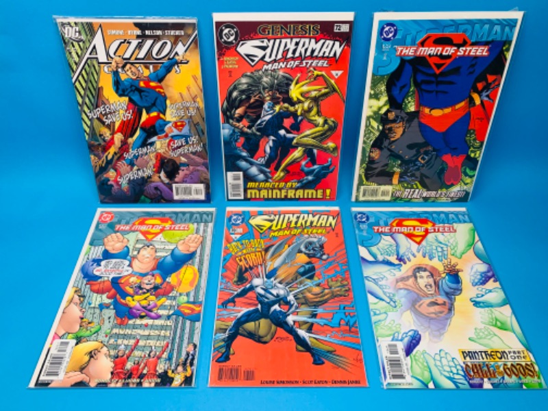 Photo 1 of 893905… 6 Superman comics in plastic sleeves 