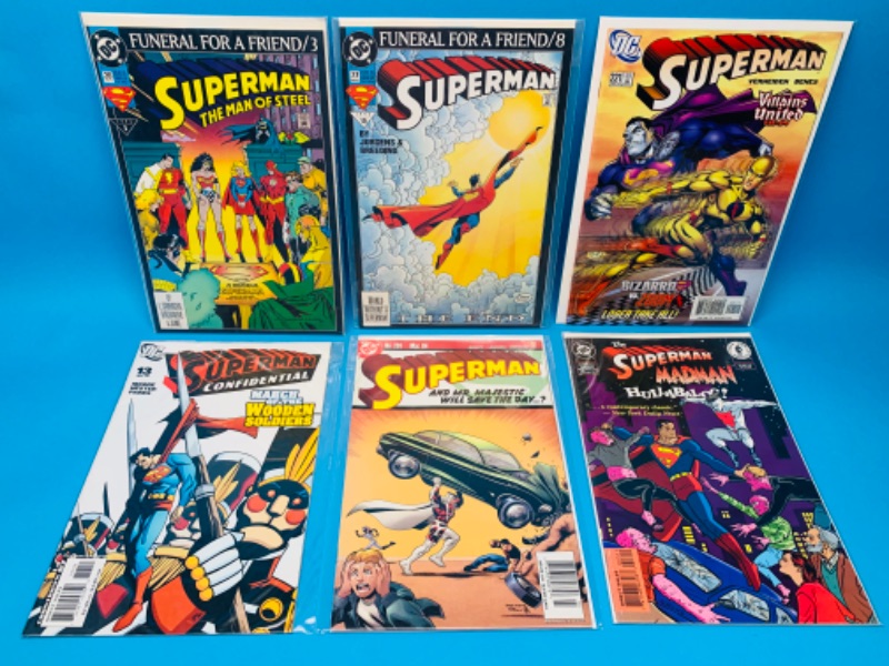 Photo 1 of 893907… 6 Superman comics in plastic sleeves 