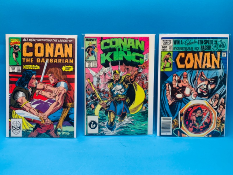 Photo 1 of 893941…3 older Conan comics in plastic sleeves 
