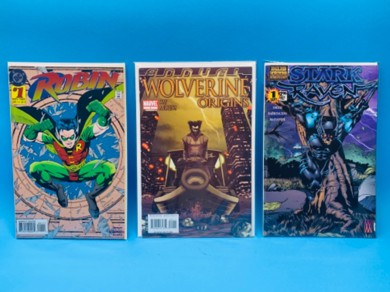 Photo 1 of 893959…3 comics all #1’s in plastic sleeves 