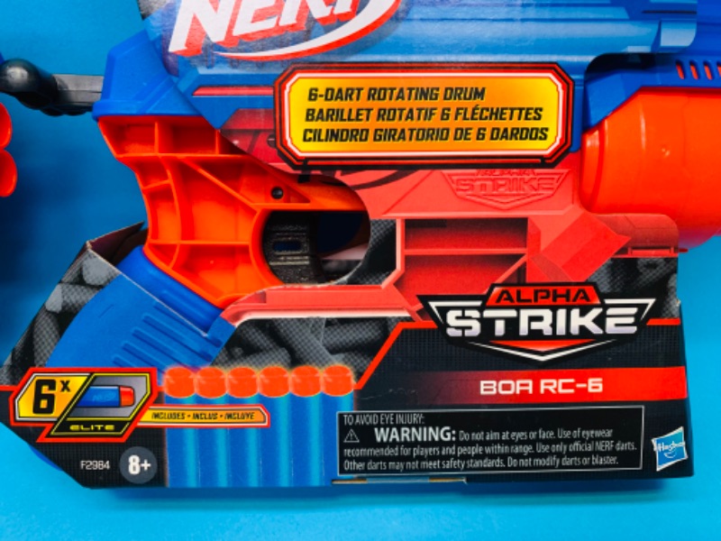 Photo 1 of 893987…2 nerf alpha strike toy guns