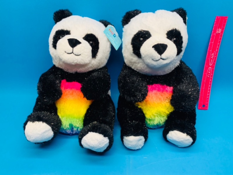 Photo 1 of 894026…2 hug me panda plushies 