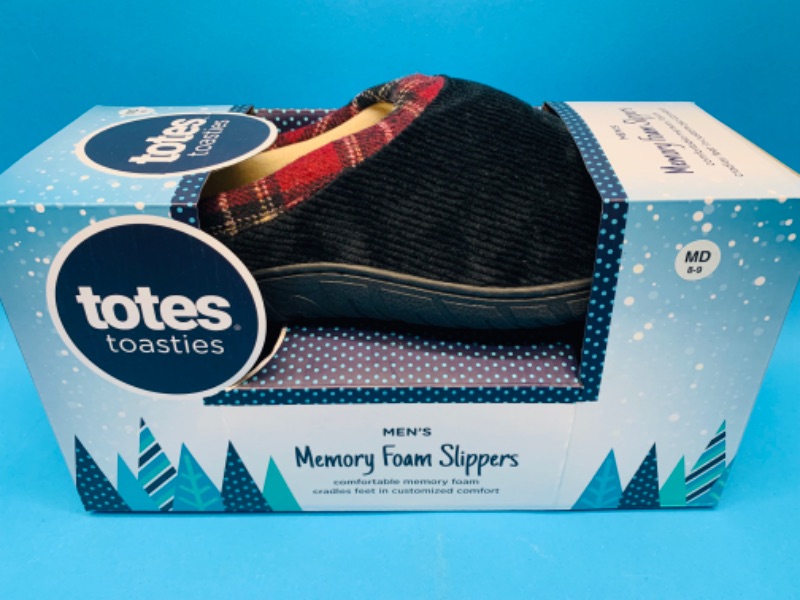 Photo 1 of 894038…mens size medium 8-9 memory foam slippers 