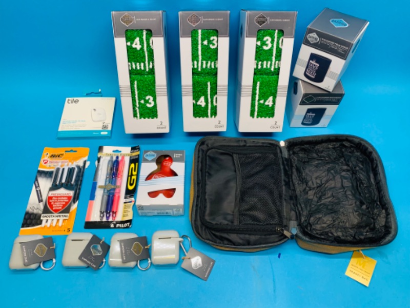Photo 1 of 894049…koozies, travel bag, EarPod cases, pens, versatile tracker, stress ball