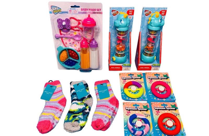 Photo 1 of 894051…toddler toys and socks 
