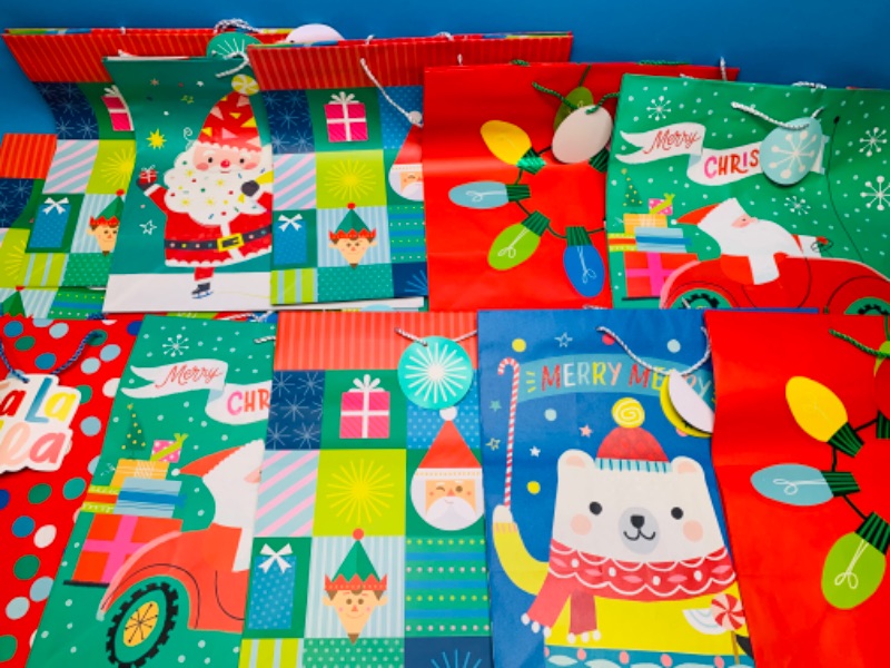 Photo 1 of 894062…15 Xlarge Christmas gift bags 