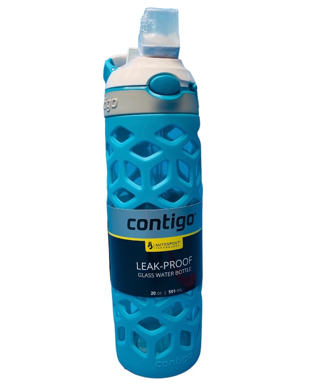 Photo 1 of 894084… contigo leakproof auto spout silicone over glass bottle 