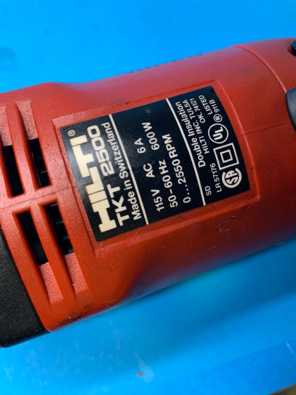 Photo 3 of 894151…used Hilti TKT 2500 drill with push in safety feature 