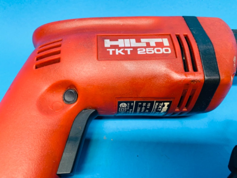 Photo 2 of 894151…used Hilti TKT 2500 drill with push in safety feature 