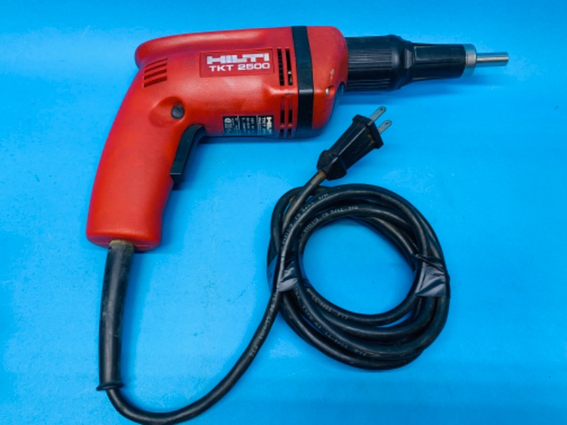 Photo 1 of 894151…used Hilti TKT 2500 drill with push in safety feature 