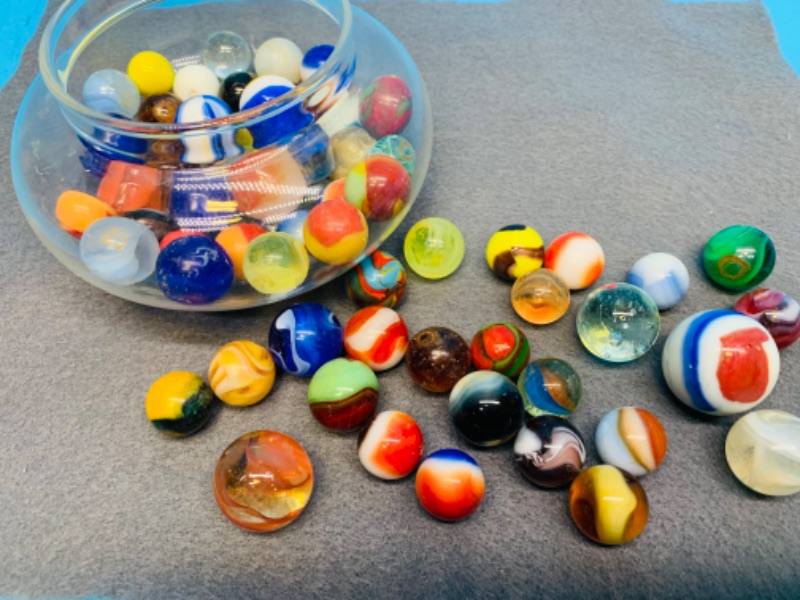 Photo 1 of 894157…over 60 vintage marbles 