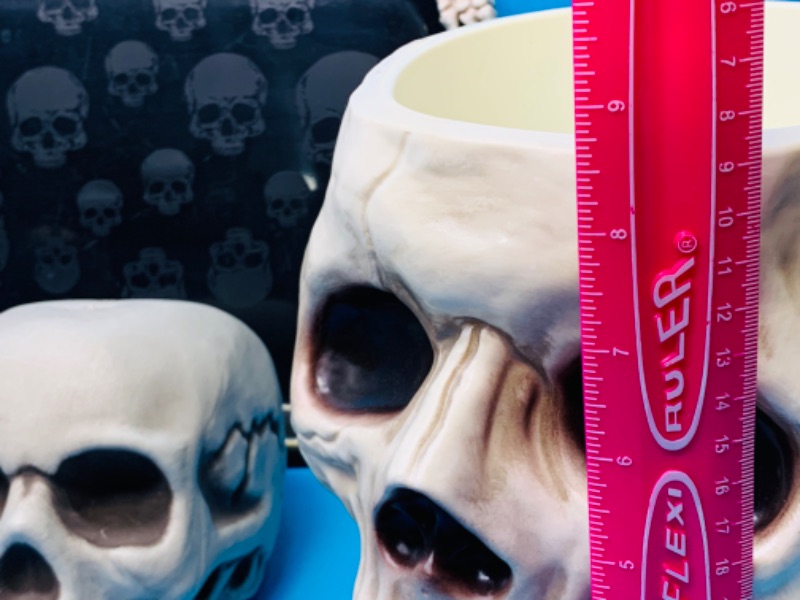 Photo 4 of 894187…used Halloween plastic skull and skeleton decorations 