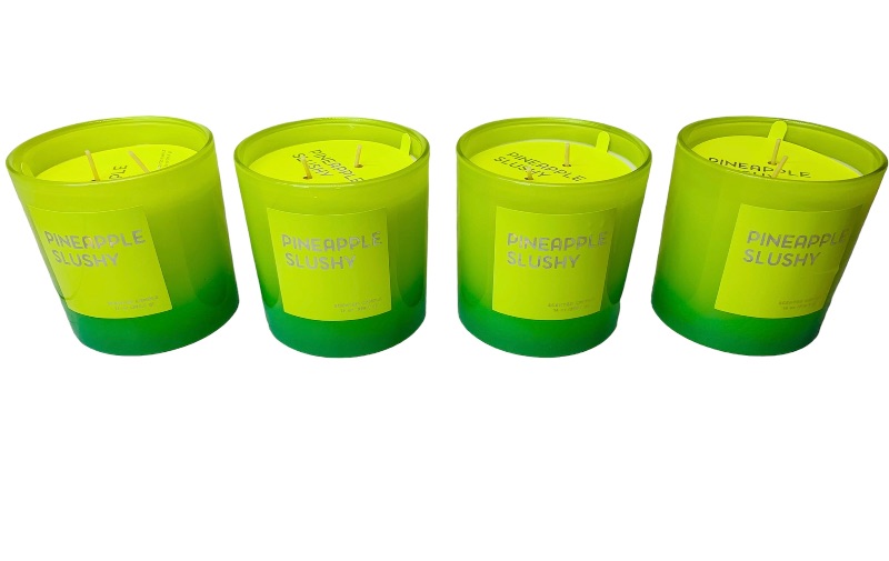 Photo 1 of 894262… 4 large Opal House pineapple slushy candles 